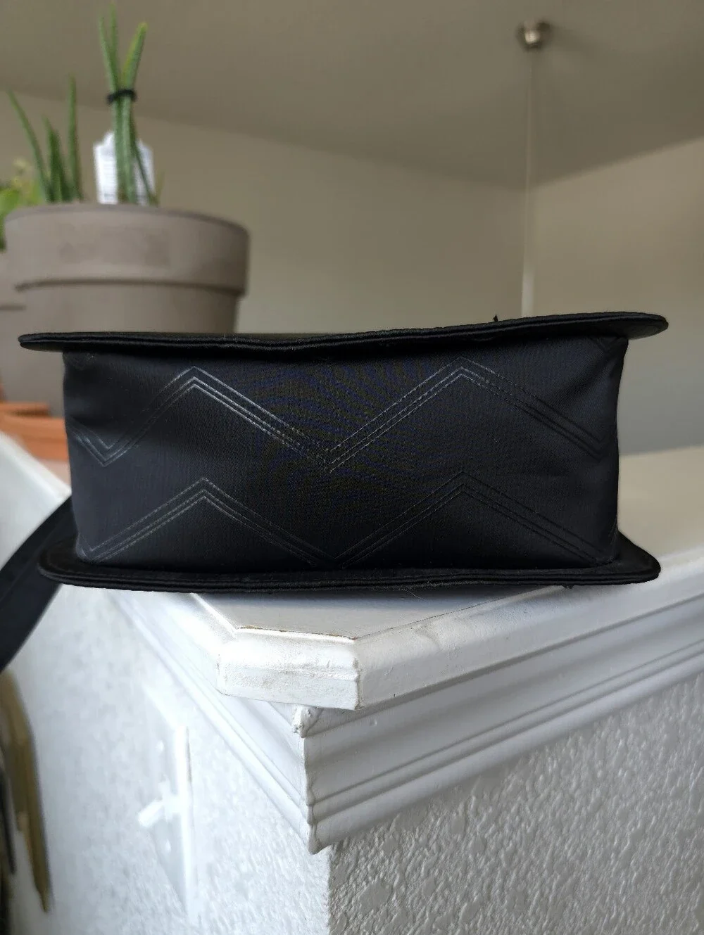 Giorgio Armani Beauty Black Toiletry Cosmetic Case Wristlet Pouch